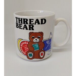 Piece Goods Coffee Mug - Tea Cup - Thread Bear - Vintage